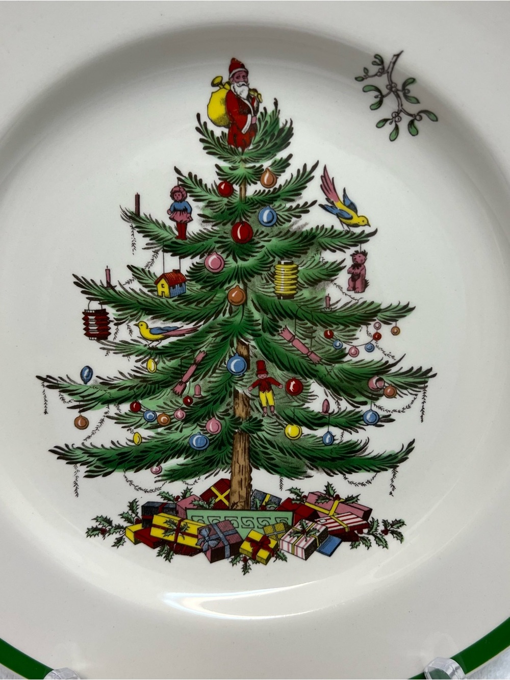 Spode Plate Christmas Tree Display or Collection Addition Copeland England S3324